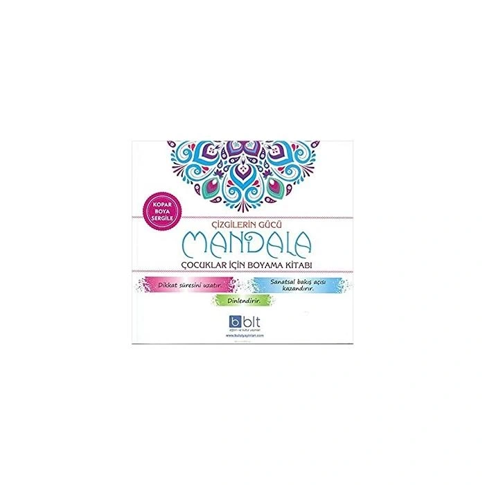 Çizgilerin Gücü - Mandala Çocuklar İçin Boyama Kitabı