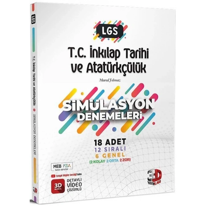 8. Sınıf LGS T.C. İnkılap Tarihi ve Atatürkçülük Simülasyon 18 Deneme