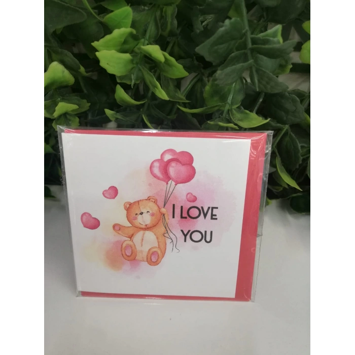 I Love You Hediye Kartı-Fark