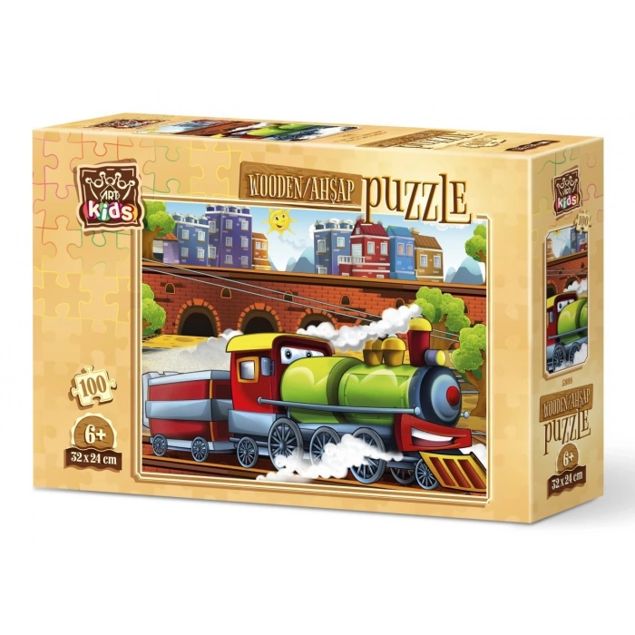 Nereye Çufçufluyoruz? 100 Parça Ahşap Puzzle