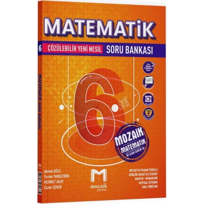 6. Sınıf Matematik Soru Bankası Mozaik Yayınları