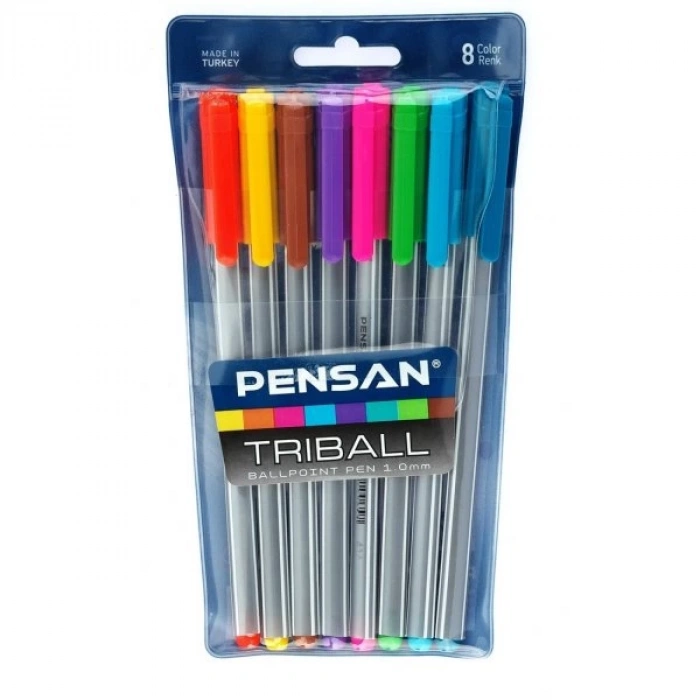 Pensan Triball Tükenmez Kalem 8 li