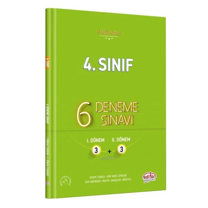 İlkokul 4. Sınıf 6 (3+3) Deneme Sınavı (fasiküllü)