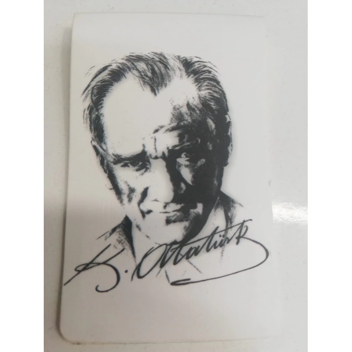 Atatürk İmzalı Mıknatıslı Ayraç-Fark