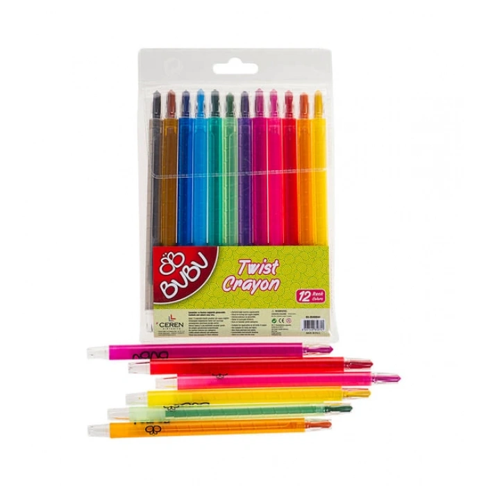 12 Renk Twist Mum Boya