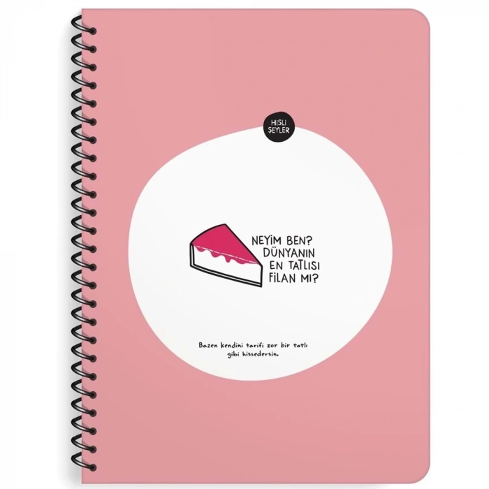 Hisli Şeyler Neyim Ben Dünyanın En Tatlısı Filan Mı? Defter