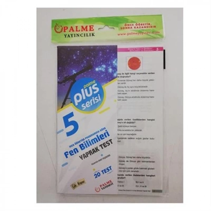 5. Sınıf Plus Serisi Fen Bilimleri Yaprak Test