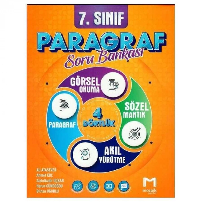 7.Sınıf Paragraf Soru Bankası Görsel Okuma Akıl Yürütme Sözel Mantık