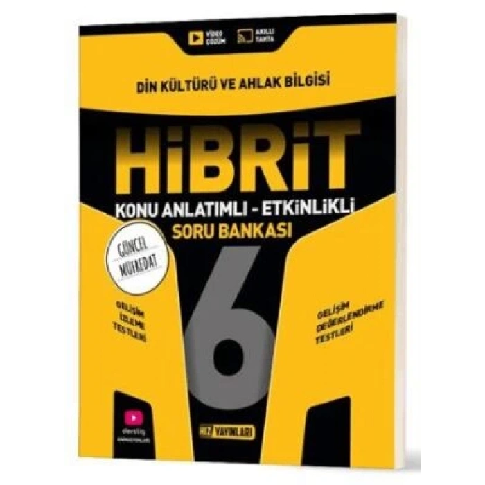 6. Sınıf Din Kültürü ve Ahlak Bilgisi Hibrit Konu Anlatımlı Etkinlikli Soru Bankası