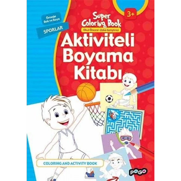 Aktiviteli Boyama Kitabı - Sporlar