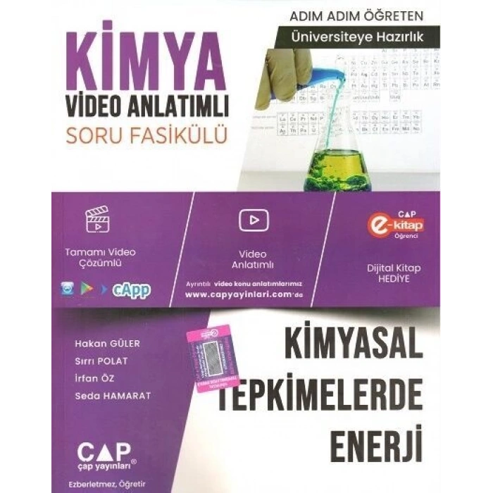 Üniversiteye Hazırlık Kimya Kimyasal Tepkimelerde Enerji Konu Anlatımlı Soru Fasikülü