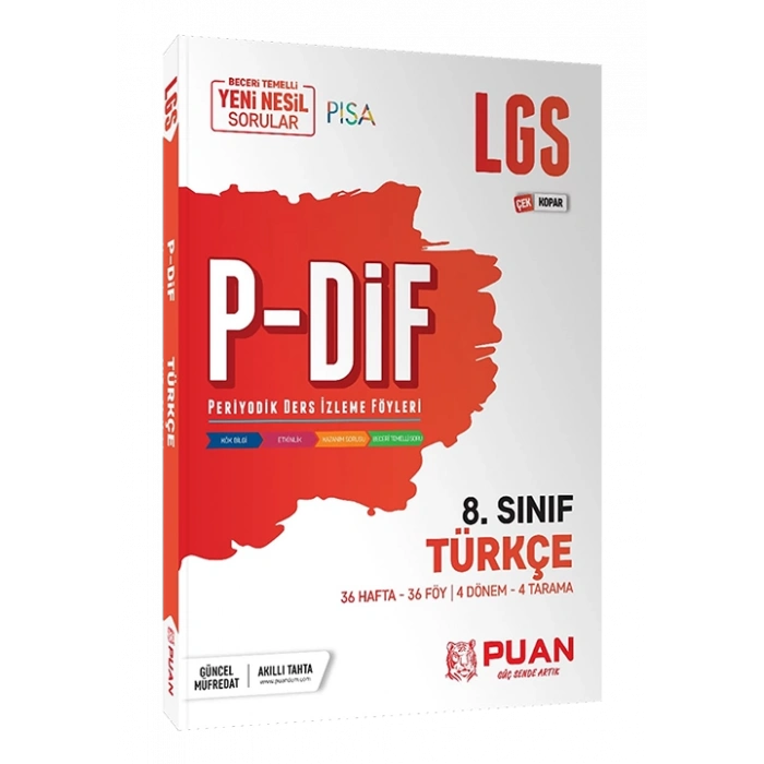 8. Sınıf LGS Türkçe PDİF Konu Anlatım Föyleri