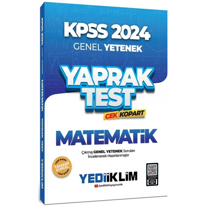 Yediiklim Kpss Gy Matematik Ç.K.Y.T- 2024