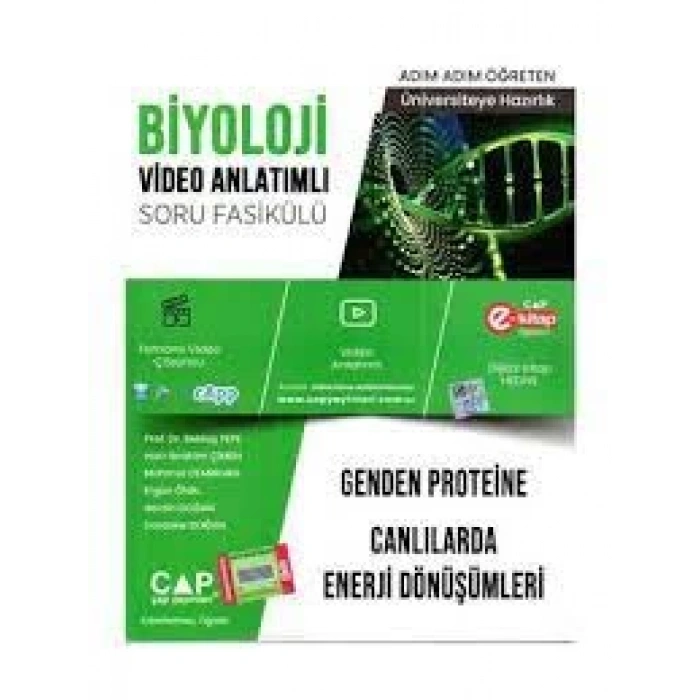 Üniversiteye Hazırlık Biyoloji Genden Proteine Canlılarda Enerji Dönüşümleri Konu Anlatımlı Soru Bankası