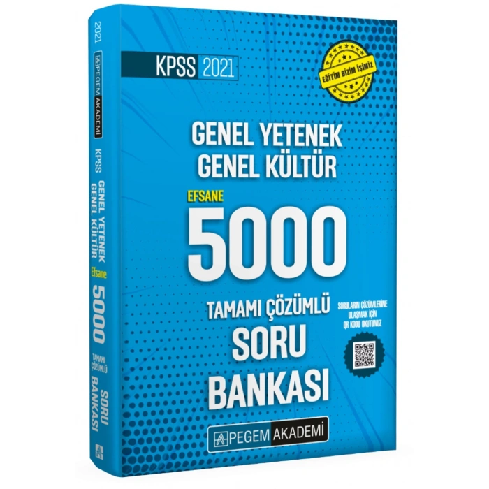 2021 KPSS Genel Yetenek Genel Kültür Efsane 5000 Soru Bankası