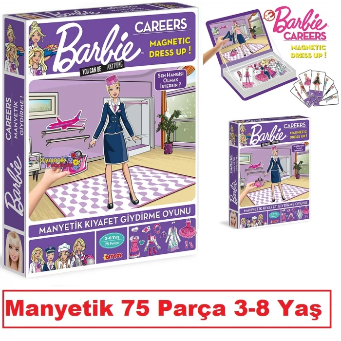 Barbie Careers Manyetik Kıyafet Giydirme
