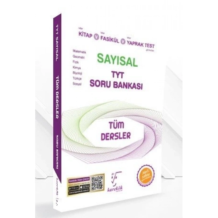 YKS TYT Tüm Dersler Sayısal Soru Bankası