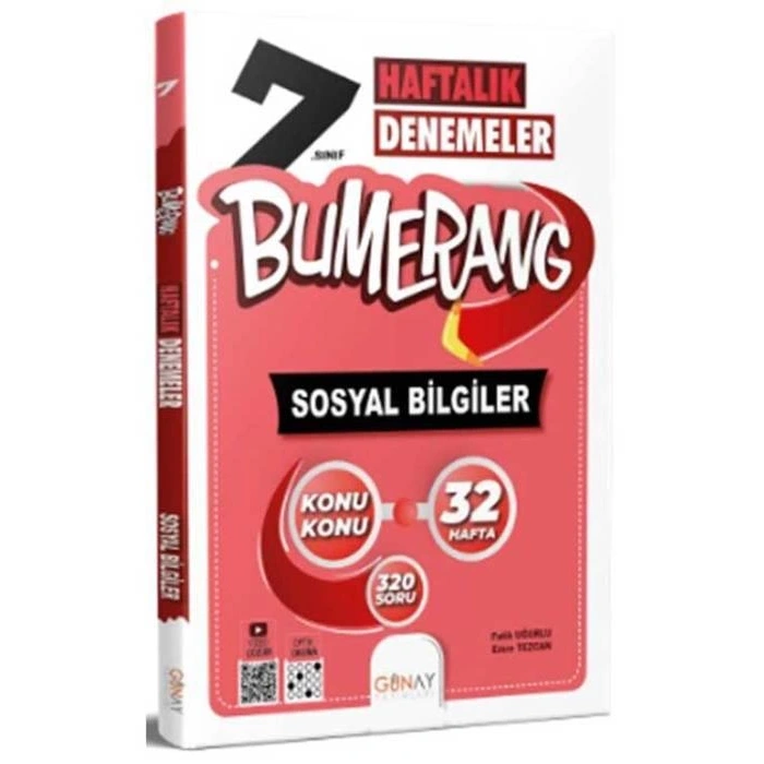 7. Sınıf Sosyal Bilgiler Bumerang Haftalık Denemeleri
