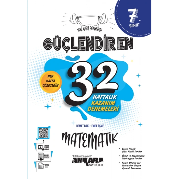 7.Sinif Güç. 32 Haftalik Matematik Kazanim Denemeleri
