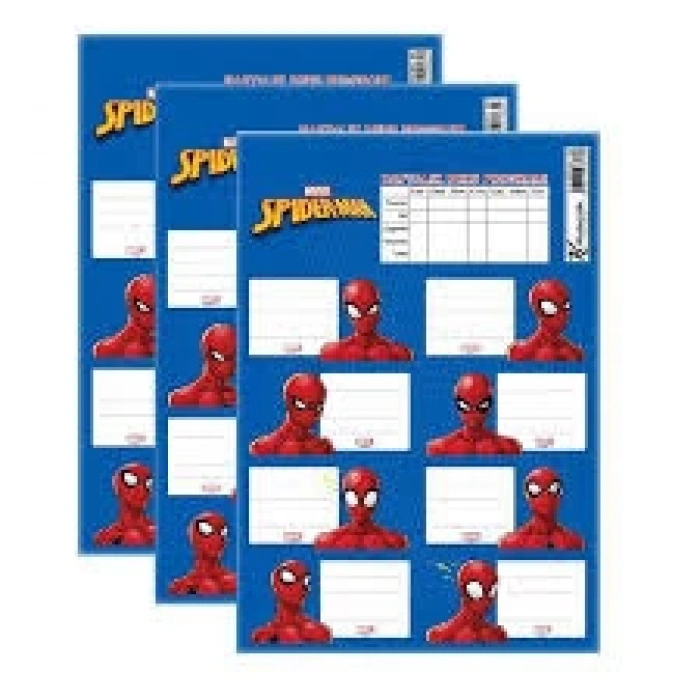 Spider-Man Ders Programlı 3Lü Etiket