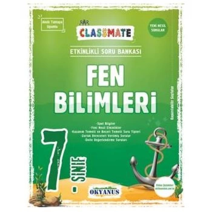 7. Sınıf Classmate Fen Bilimleri Soru Bankası