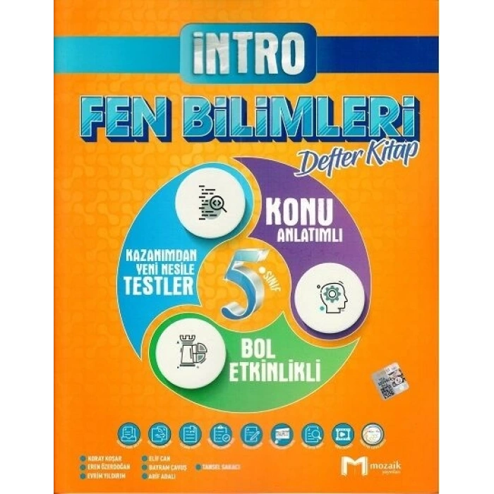 5. Sınıf Fen Bilimleri İntro Defter Kitap