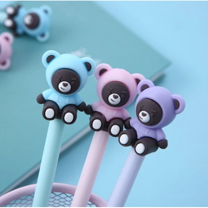 Ayı Başlıklı Jel Kalem