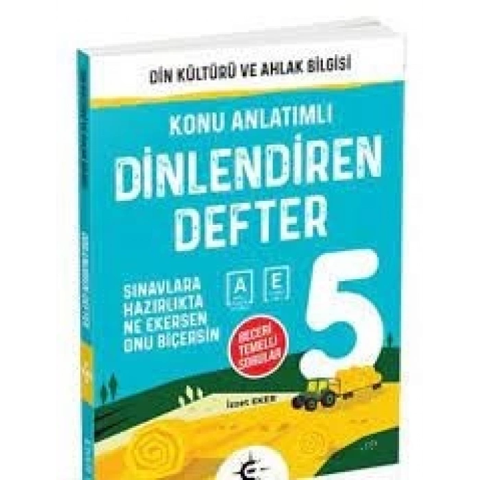 5. Sınıf Din Kültürü Ve Ahlak Bilgisi Konu Anlatımlı Dinlendiren Defter