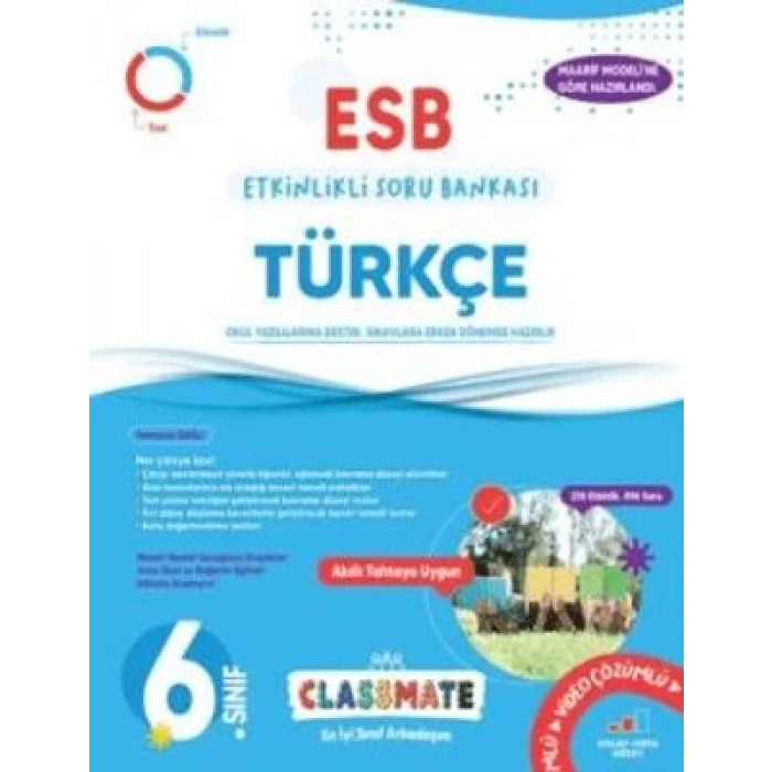 6. Sınıf Classmate Türkçe Etkinlikli Soru Bankası