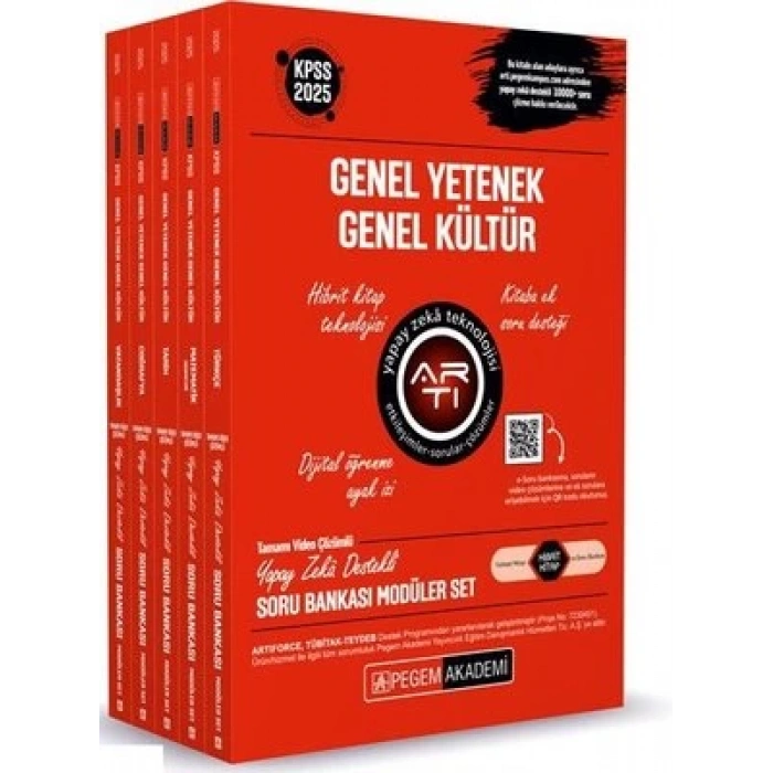 2025 KPSS Genel Yetenek Genel Kültür Tamamı Çözümlü Soru Bankası Seti
