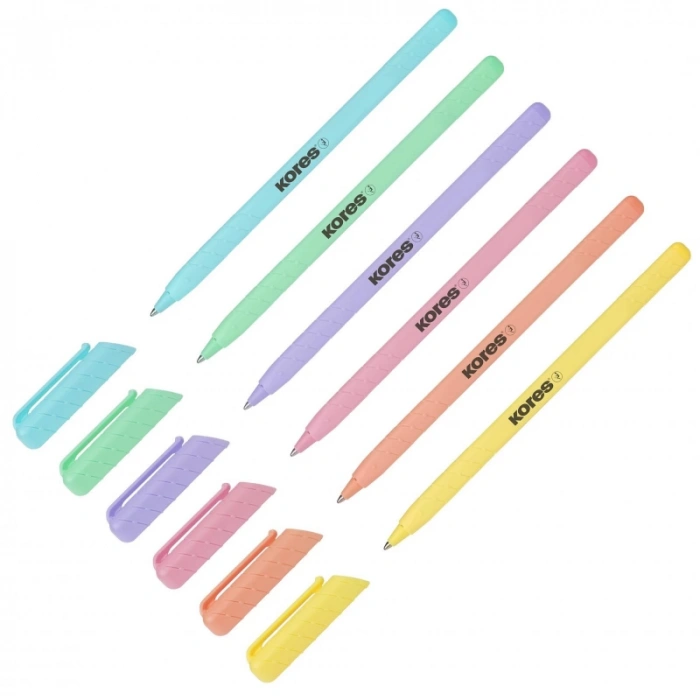 Kores Pastel Gövdeli Tükenmez Kalem