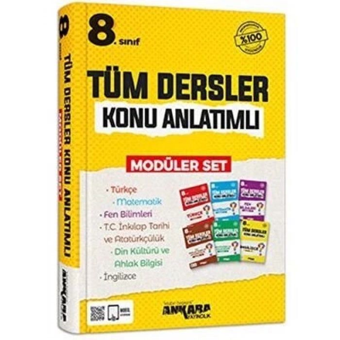 8.Sınıf Tüm Dersler Konu Anlatimlı Modüler Set