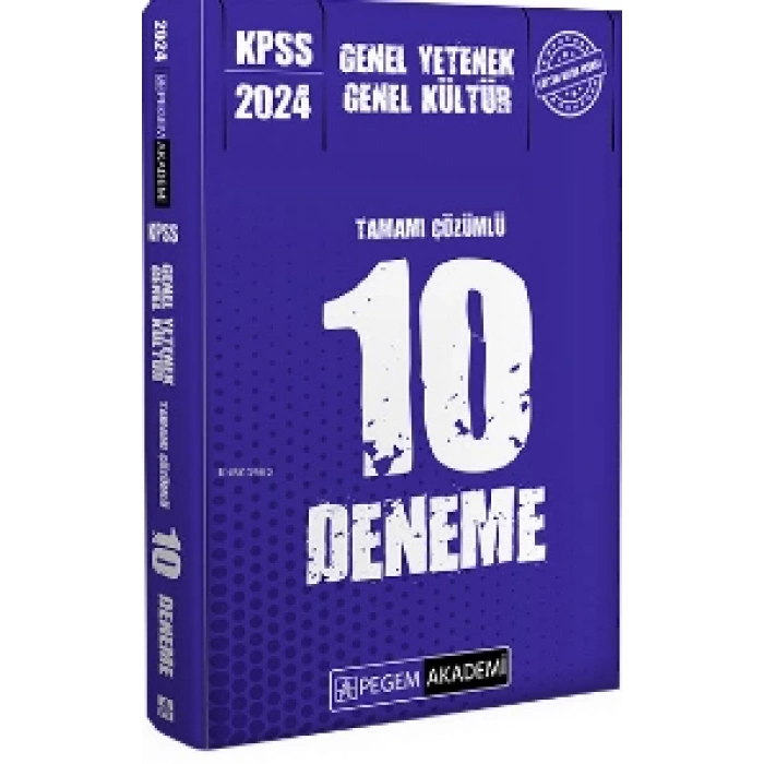 2024 KPSS Genel Yetenek Genel Kültür Tamamı Çözümlü 10 Deneme