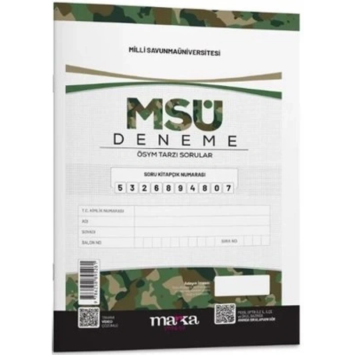 2025 MSÜ Yeni Nesil Deneme Tamamı Video Çözümlü