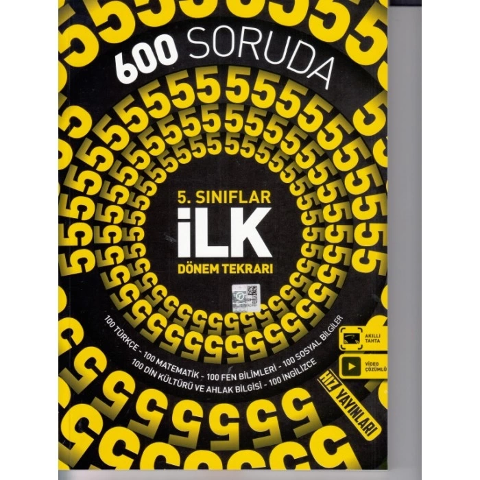 5. Sınıf 600 Soruda İlk Dönem Tekrarı