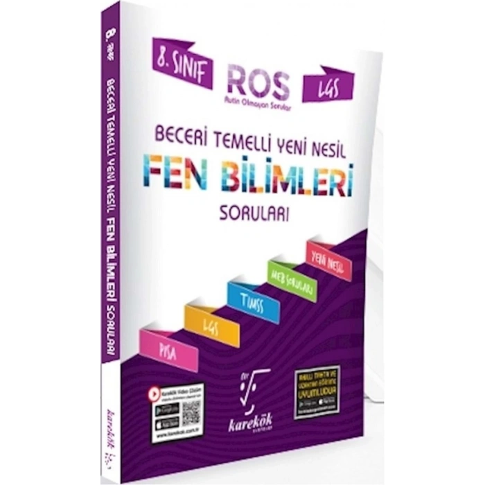 8. Sınıf LGS Fen Bilimleri ROS Serisi Soru Bankası