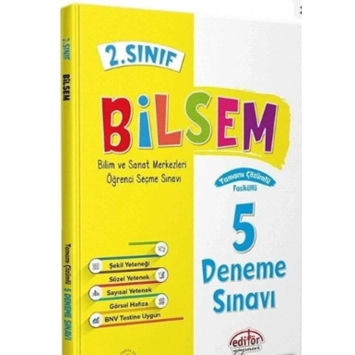 2.Sınıf Bilsem Deneme 5Li Tamamı Çözümlü