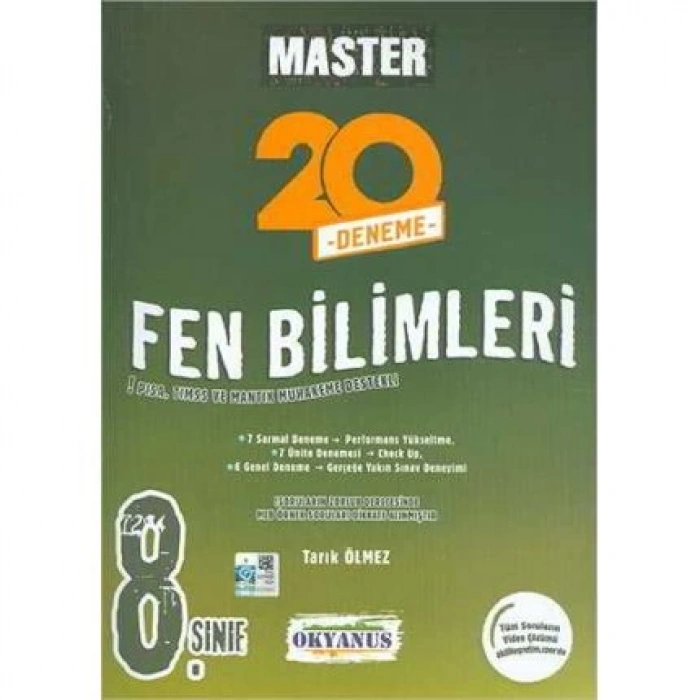8.Sınıf Master 20 Fen Bilimleri Denemesi