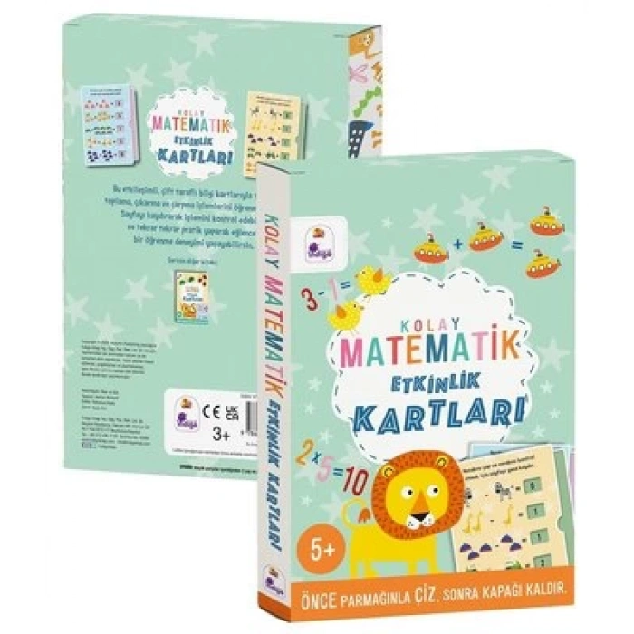 Kolay Matematik Etkinlik Kartları (Ciltli-Kutulu)