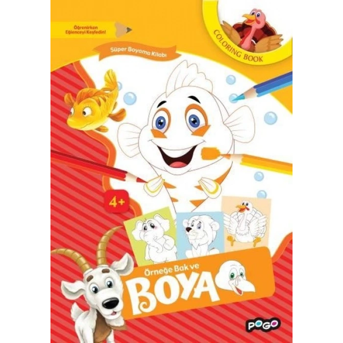 Süper Boyama Kitabı - Turuncu