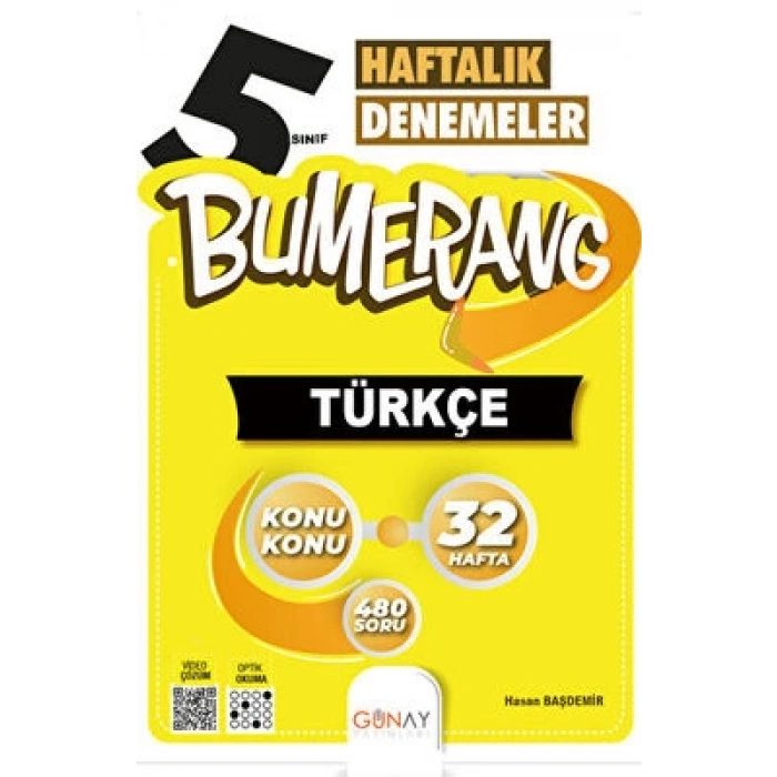 5 Bumerang 32 Haftalık Türkçe Deneme 202