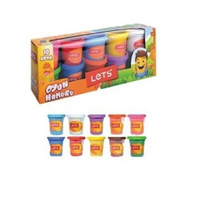 Lets Oyun Hamuru 10 Renk 750 Gr