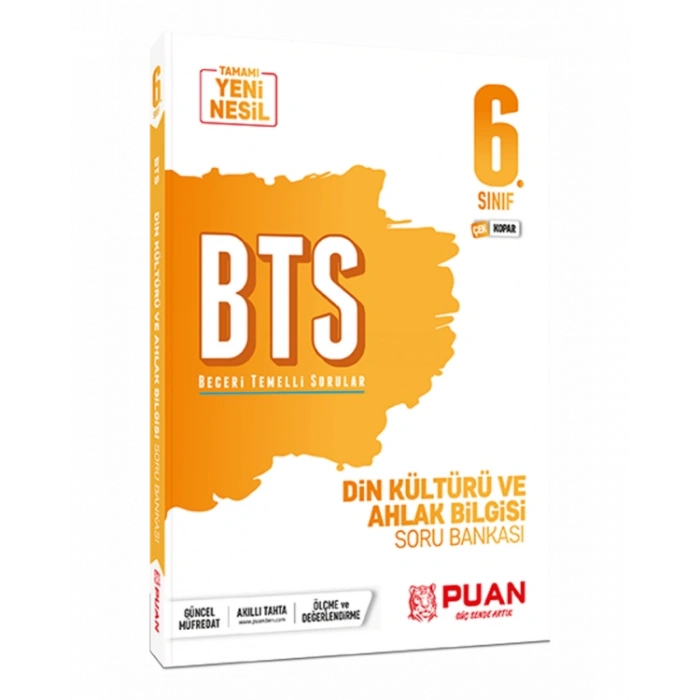 6. Sınıf Din Kültürü ve Ahlak Bilgisi BTS Beceri Temelli Soru Bankası Puan Yayınları