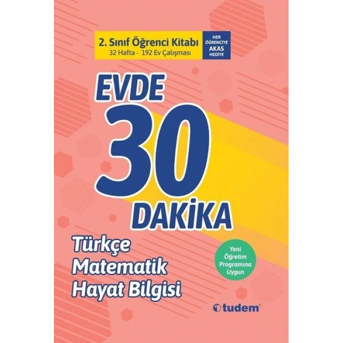 2.Sınıf Evde 30 Dakika Öğrenci Kitabı-Türkçe Matematik Hayat Bilgisi