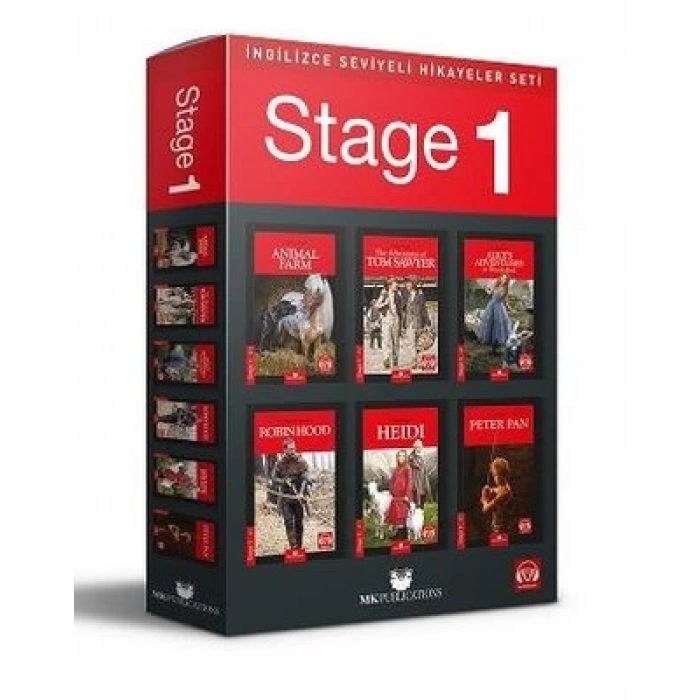 İngilizce Hikaye Seti - Stage 1 - 6 Kitap Takım