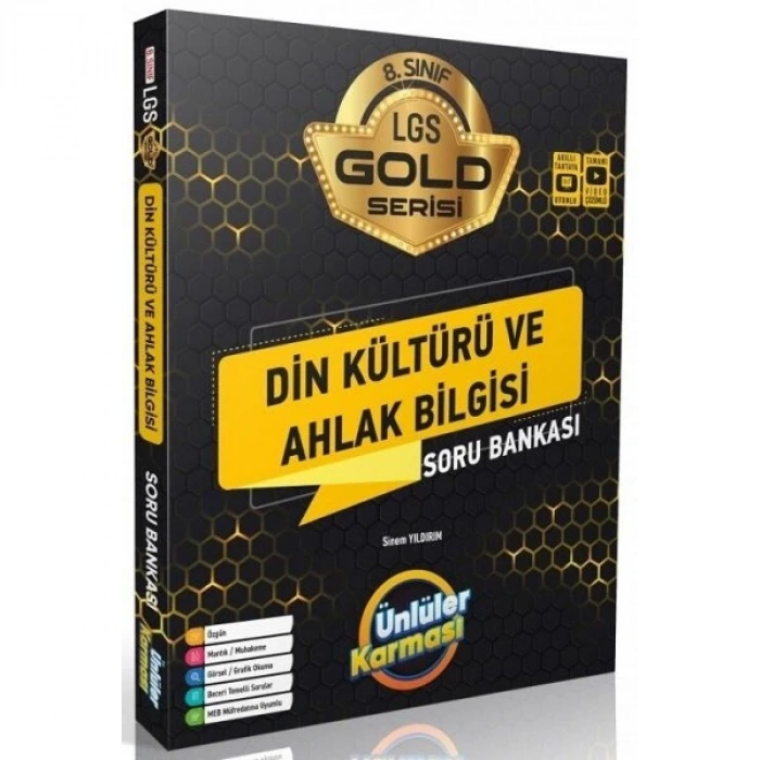 8. Sınıf LGS Din Kültürü ve Ahlak Bilgisi Gold Serisi Soru Bankası Ünlüler Karması