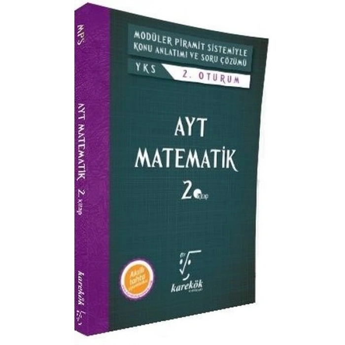 AYT Matematik 2.Kitap Modüler Piramit Sistemiyle Konu Anlatımı ve Soru Çözümü