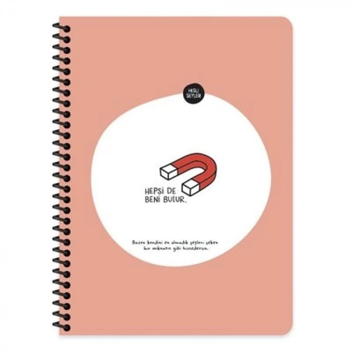 Hisli Şeyler 80 Yaprak Kareli Defter - Hepsi De Beni Bulur