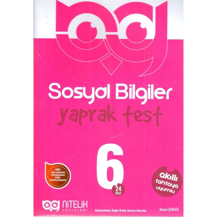 6. Sınıf Sosyal Bilgiler Yaprak Test