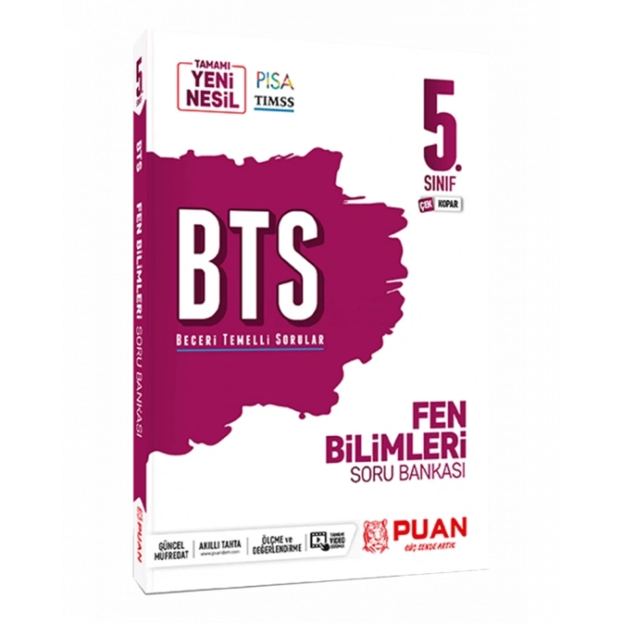 5. Sınıf Fen Bilimleri BTS Beceri Temelli Soru Bankası Puan Yayınları